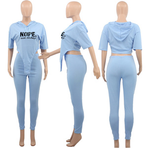 No non oggi abiti pantaloni della tuta e felpa con cappuccio da donna Set felpe con cappuccio da donna - Product Image 4
