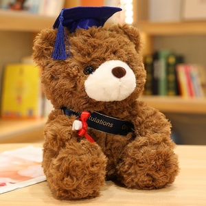 Ours en peluche personnalisable pour la remise des diplômes, super doux, modèle Docteur, avec chapeau lesté, souvenir de saison avec le <span class=keywords><strong>nom</strong></span> de l'étudiant - Product Image 4