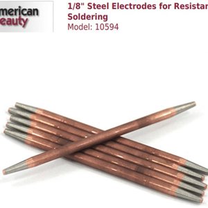 Electrodos de acero Americanbeauty de 1/8 pulgadas para soldadura por resistencia, modelo 10594 - Product Image 1