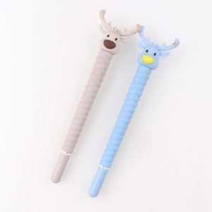 2022 Wholesale Popular Cute Christmas Deer Shaped Gel <b>Pen</b> for Christmas - Product Image 1