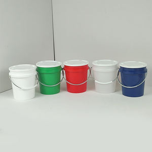 Balde Pequeno de Plástico Reciclável de Alta Qualidade com Tampa e Alça 400ML para Tinta - Product Image 6