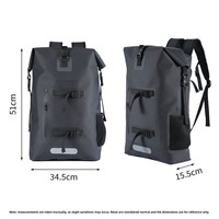 Sac à dos unisexe imperméable en PVC 30L pour activités de plein air, randonnée, alpinisme, natation, rafting, cyclisme, camping