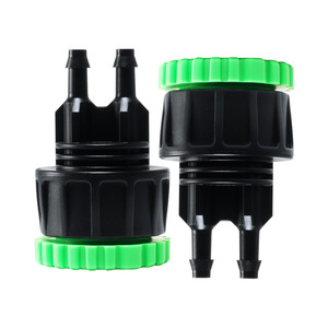 Connecteur de <span class=keywords><strong>robinet</strong></span> de jardin en ABS 1/2" vers 3/4" et 1/4" vers 3/8" pour <span class=keywords><strong>tuyau</strong></span> d'irrigation micro-irrigation double canal écologique - Product Image 2