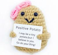 Jouet de pomme de terre positif au crochet poupée tricotée à la main jouet de pomme de terre en peluche