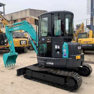 Goede Staat <span class=keywords><strong>Kobelco</strong></span> Sk55 <span class=keywords><strong>Japan</strong></span> Originele Gebruikte Mini Graafmachine 5.5 Ton 5 Ton Tweedehands Sk55sr Crawler Digger Met Cabine Bagger - Product Image 3