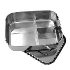 Portable BPA Free 304 Stainless Steel <strong>3</strong>-Compartment Eco-Friendly Reusable Kids Bento Lunch Box Large Capacity Snacks <strong>Storage</strong> - Product Image 4