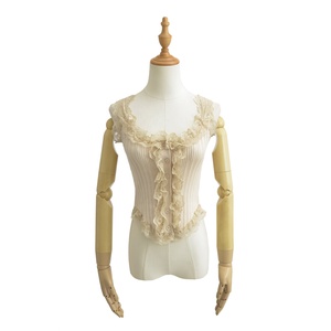 Nuova <span class=keywords><strong>Canotta</strong></span> Estiva Americana <span class=keywords><strong>con</strong></span> Inserti in <span class=keywords><strong>Pizzo</strong></span> e Maglia Interna - Product Image 2
