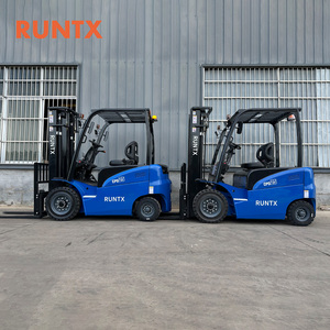 Chariot élévateur électrique compact à 4 roues, 2 tonnes, pour allées étroites et usines intérieures - Product Image 3