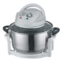 Horno de convección halógeno de vidrio eléctrico de 12L con olla S/S