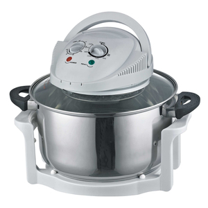 12L electric glass halogen convection oven with S/S pot