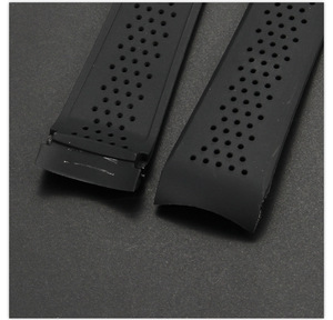 Waterproof Breathable Silicone <b>Watch</b> Band 22mm 24mm Quick Release Rubber Strap for TagHeuer Carrera Monaco <b>Mens</b> <b>Watch</b> - Product Image 4