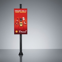 Écran d'affichage LED extérieur P4 IP66 étanche double face pour poteau de rue et panneau publicitaire