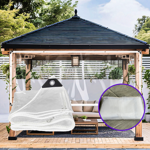 Anti Aging Crystal Clear Tarp Clear Waterproof <strong>Tarpaulin</strong> <strong>for</strong> <strong>Pergola</strong> Cover Weather Resistant Tear Resistant Easy to Store - Product Image 6