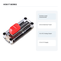 Module de potentiomètre coulissant 30 mm, sortie analogique linéaire 10K, fader 3 broches pour Arduino, contrôle de vitesse audio et d'éclairage