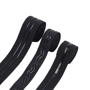 Hot Bán Không Trượt Có Thể Điều Chỉnh Tóc Giả <span class=keywords><strong>Grip</strong></span> Ban Nhạc Đàn Hồi Màu Đen 2 Dệt 3 Dệt Non-Slip Silicone Ủng Hộ Ban Nhạc Đàn Hồi - Product Image 1