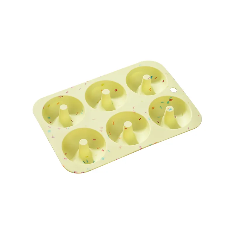 Qualité alimentaire Silicone Dessert Outil Non-Bâton Silicone Donut Casseroles Pâtisserie En Silicone Donut Moule