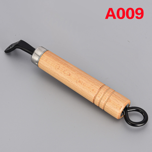 Bán buôn sồi gỗ Frying <span class=keywords><strong>Pan</strong></span> xử lý phổ thép không gỉ với ba lỗ rắn gỗ cách điện đồ nấu nướng <span class=keywords><strong>PAN</strong></span> xử lý - Product Image 2