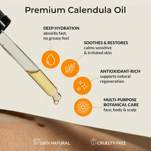 Huile de Calendula Pure à 100% OEM ODM, Huile de Calendula Naturelle Brute en Vrac, Huile Essentielle pour Soins de la Peau, Massage, Utilisation pour Bébés et Cosmétiques - Product Image 3