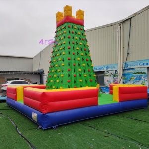 Ngoài trời Inflatable trò chơi thể thao Inflatable leo tường đá người lớn trẻ em Inflatable leo tường - Product Image 1