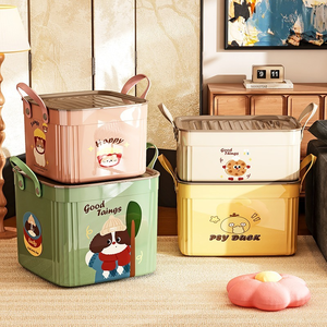 Đa chức năng hình chữ nhật tiêm nhựa hộp lưu trữ PP hiện đại Stackable công suất lớn Snack đồ chơi tổ chức nhà máy tính để bàn - Product Image 1