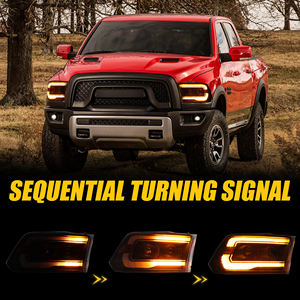 DK <span class=keywords><strong>Motion</strong></span> fari a LED per DODGE RAM1500/2500/3500 gruppo proiettore 2009-2018 luce anteriore con indicatore di direzione sequenziale Pickup - Product Image 2