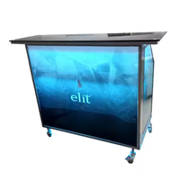 Nouvelle conception de bar mobile d'extérieur, table de bar à cocktails, comptoir pour fête