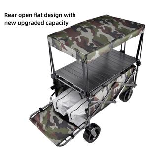 Personalizável Outdoor Four-Wheel <span class=keywords><strong>Walking</strong></span> Wagon dobrável Campervan Trailer Shed para piquenique Camping para escultura das crianças - Product Image 2