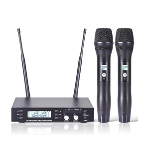 Professional 2-Channel UHF Cordless Dynamic Handheld Mic XLR Connector for Home Karaoke Church Weddings DJ Events - Product Image 1