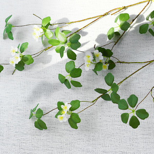 Guanyin - Hoja de Loto Artificial con Flores Rosas, Material de Seda, Decoración de Interiores, Accesorios para Bodas, 85 cm, QH-54044 - Product Image 2