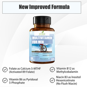 男性用マルチビタミンカプセル（ビタミンB12、ビタミンA、ビオチン、マグネシウム配合）人気販売中！エネルギー増強のための栄養補助食品 - Product Image 5