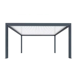 Gazebo Motorizado de Lujo Moderno 6x6 3x3 3x4, Carpa Impermeable Retráctil para Jardín, Pérgola de Aluminio para Exteriores - Product Image 5