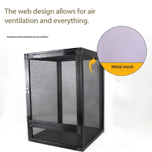 Terrário para Répteis como Camaleões, Lagartos e Cobras - Gaiola Desmontável em Liga de Alumínio com Ventilação - Product Image 2