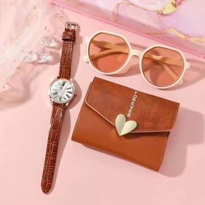 Sets de Regalo de Diseño en PU para Mujer, Venta al por Mayor, Cartera, Gafas de Sol y Reloj, para Bodas y Eventos Especiales - Product Image 4