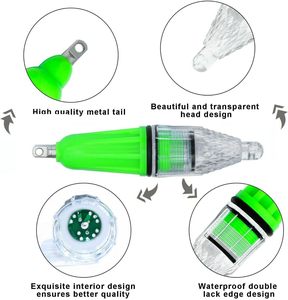 Beierya yd007 Tôm câu cá mực thu hút ánh sáng mini LED IP68 ấm trắng sâu thả dưới nước nhấp nháy đèn mồi 1-2000m - Product Image 4