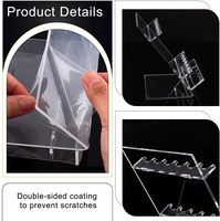 Support de présentation pour stylos en acrylique transparent, porte-stylos pour l'organisation du bureau et la présentation de la papeterie