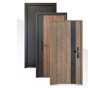 Puerta de Acceso Exterior Vertical Antirrobo de Doble Pared de Acero Inoxidable Comercial Moderna para Exteriores - Product Image 4