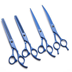 Pet Grooming Scissors Set 7.0 Inch Straight Curved Fishbone Shears With Comb For Cat Dog Haircut Multifunctional Tool - Product Image 2