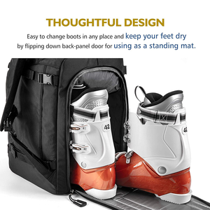 Botas de esquí y snowboard impermeables Mochila de viaje con <span class=keywords><strong>casco</strong></span> Gafas Guantes <span class=keywords><strong>Bolsa</strong></span> de esquí para accesorios - Product Image 3