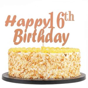 Rose Gold Happy Sweet <b>16</b> Glitter Kit 16Th <b>Birthday</b> Party Decorations - Product Image 3