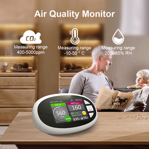 Kapalı AQI çok fonksiyonlu gaz analizörü şarj edilebilir pil çok gazlı (CO2/PM2.5/1.0/10) nem/sıcaklık sensörü testi - Product Image 6