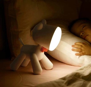 Cute Puppy Rechargeable LED Night <b>Light</b> Built-in Battery Warm <b>Light</b> Bedside Sleep Lamp Kids Bedroom Gift - Product Image 3
