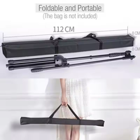 Support de microphone professionnel robuste et portable Yinyu MS090, trépied en métal réglable pour studio/scène