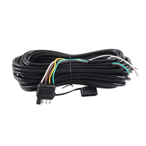 26FT 4-Pin 5-kawat PVC pelindung tabung Trailer tali pengaman 4-Way konektor datar kualitas pencahayaan untuk perahu traktor Trailer PTFE - Product Image 5