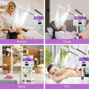 Máquina de Vapor Facial para Hidroterapia de Salón de Belleza, Limpieza de Poros, Doble Tubo, Pulverizador Frío y Caliente - Product Image 3