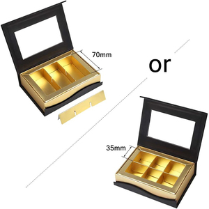 Sô cô la ngọt ngào Truffle bao bì hộp đen với tùy chỉnh <span class=keywords><strong>Divider</strong></span> cho món tráng miệng - Product Image 6