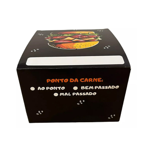 Impression couleur en <span class=keywords><strong>gros</strong></span> d'usine 6 pouces <span class=keywords><strong>de</strong></span> papier coloré Big Mac. Boîtes <span class=keywords><strong>de</strong></span> papier en carton pour frites à hamburger Boîte <span class=keywords><strong>de</strong></span> forme carrée - Product Image 3