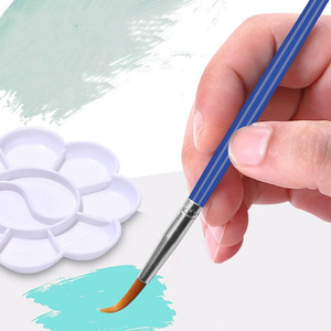 Nhà Máy Trực Tiếp Trẻ em' Tổng Hợp Sơn Dầu Bàn Chải Thiết Lập Nhựa Xử Lý Nylon Acrylic Sơn Bàn Chải Cho Trẻ Nghệ Sĩ - Product Image 5