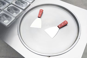 Nhanh chóng đóng băng <span class=keywords><strong>ice</strong></span> <span class=keywords><strong>cream</strong></span> Rolling Machine công suất cao tỷ lệ thương mại Fry Máy làm kem - Product Image 3