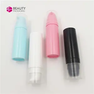 Bottle Plastic Lotion 5ml 10ml 15ml Pink Blue White Black Luxury Empty Airless Pump Bottle Matte Frosted Plastic Cosmetic Lotion