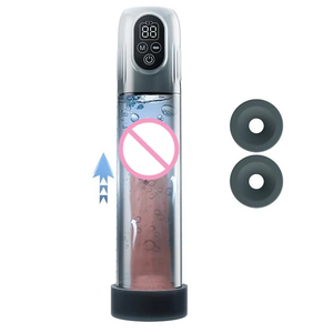 工場直販 電動自動男性用オナホール 大人のおもちゃ 水陰茎ポンプ LCDディスプレイ ソフトTPE素材 水圧真空ポンプ - Product Image 1